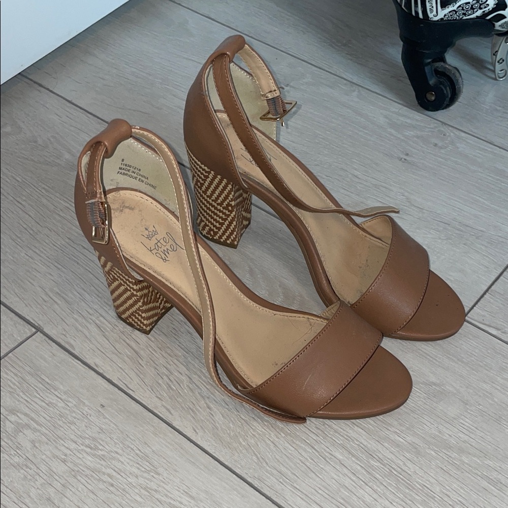 Brown Leather Women's Heels